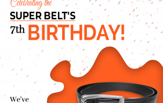 The Super Belt 7th Birthday Seven Years Making Strongest Mens Belt Made in America Unbreakable Wont Stretch Not Leather Nylon International