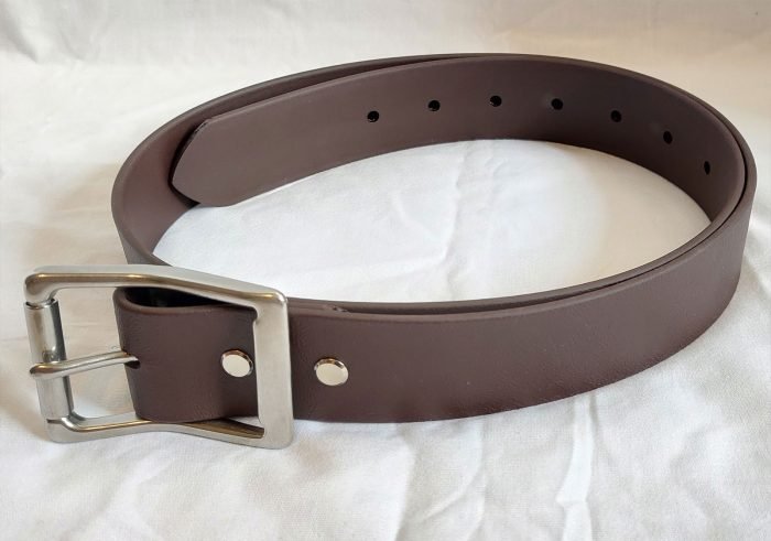 BioThane Waist Belts 1.5 inches wide Brown Casual Super Belt Strong Indestructible Wont Break Waterproof Last American Made